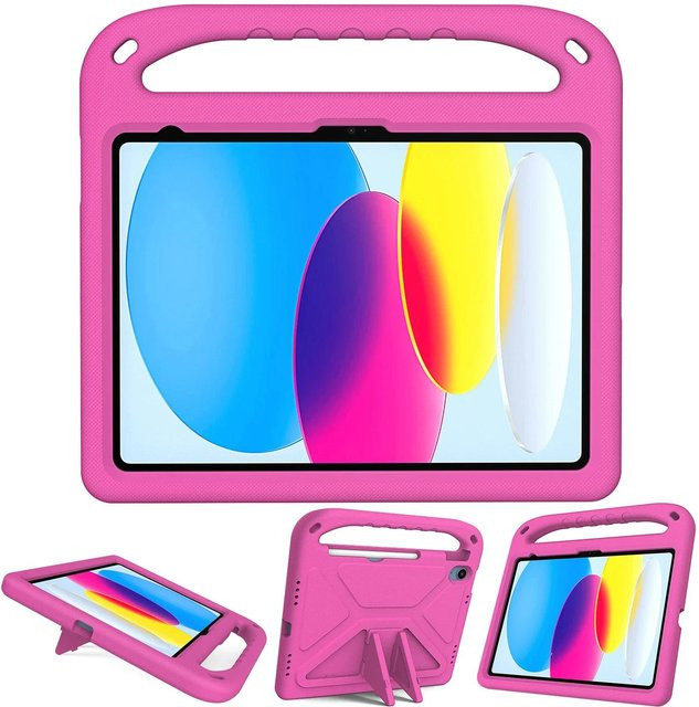 Stoßfeste EVA Tablet Hülle mit Ständer für Apple iPad Pro, Air, Mini und Standard Modelle in Blau - Bild 1