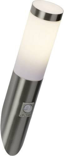 Brilliant Chorus Außenwandleuchte mit Bewegungsmelder aus Edelstahl in Silber und Weiß, E27, IP44 - Bild 1