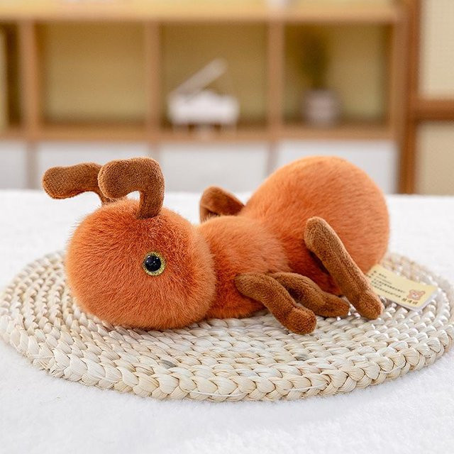 Ameisen-Plüschtier Handpuppe, braun, 20cm - Bild 1