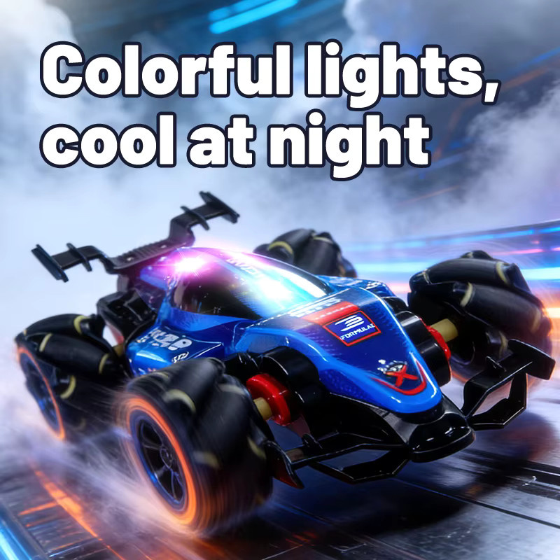 JIKEFUN Mini RC Auto Formel-Rennwagen, ferngesteuert, mit Licht - Bild 4