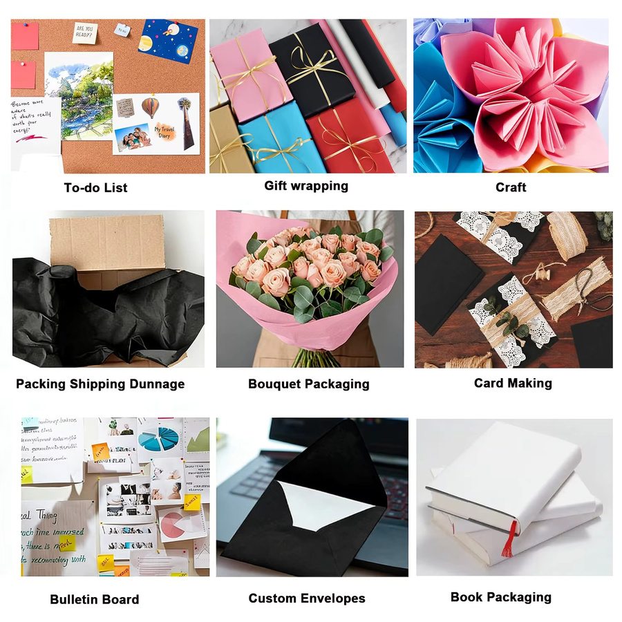 Schwarze Kraftpapierrollen für Verpackung, Kunst und Postertafeln - Bild 4