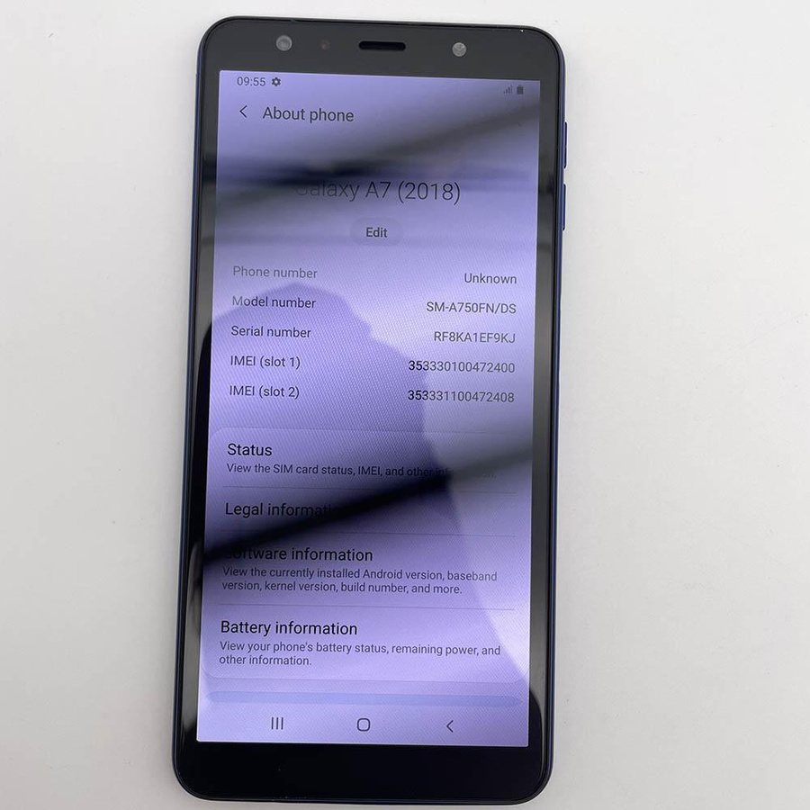 Samsung Galaxy A7 (2018) A750F Refurbished Smartphone Dual-SIM Schwarz mit 128GB ROM und 4GB RAM - Bild 2