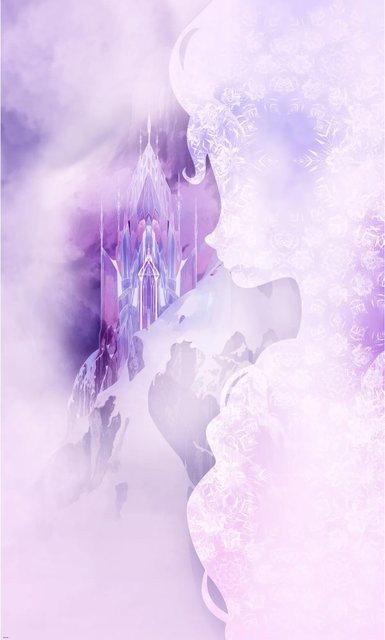Komar Fototapete Vlies Frozen Winter Mist Breite: 120 cm, Höhe: 200 cm - Bild 1
