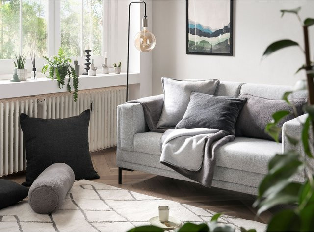 DONE Wohndecke Twin Reversible Double Face in Grau - Bild 1