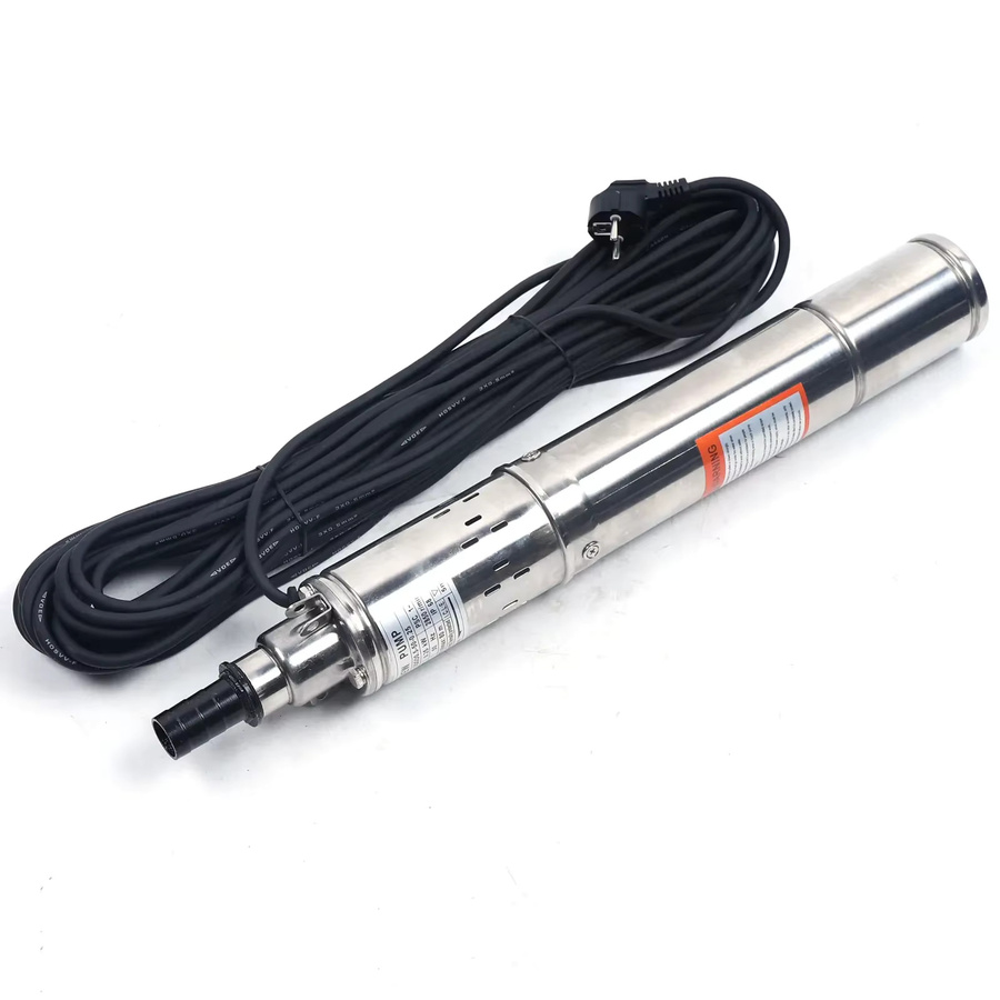 Bymaocar 3-Zoll Tiefbrunnenpumpe aus Edelstahl in Silber, 250 W mit 20 m Kabel und IP68 Schutz - Bild 3