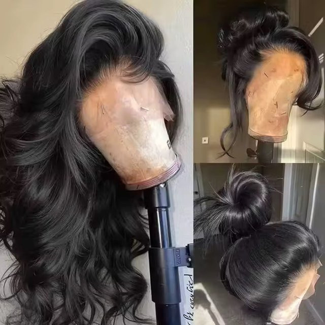 Synthetische Lace Front Perücke, Body Wave, 13x4x1 HD, Burgunderrot, Honigblond, Ingwerfarbe - Bild 1