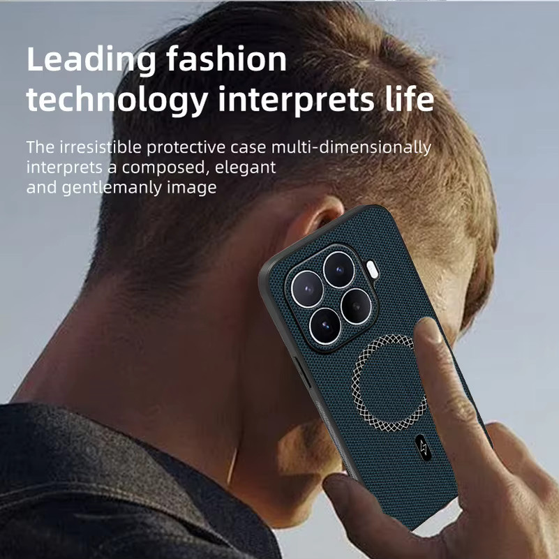 Magnetische Silikon-Schutzhülle mit feiner Stoff-Textur für Xiaomi 17T Pro, 15T und 14T Pro in Schwarz - Bild 4