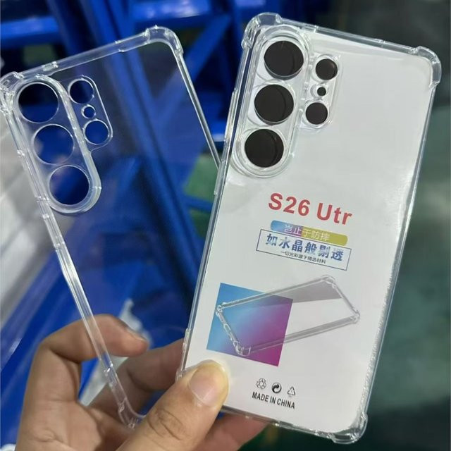 Stoßfeste Airbag Schutzhülle für Samsung Galaxy S26 Ultra, S26 Edge und S26 Plus in Transparent - Bild 1