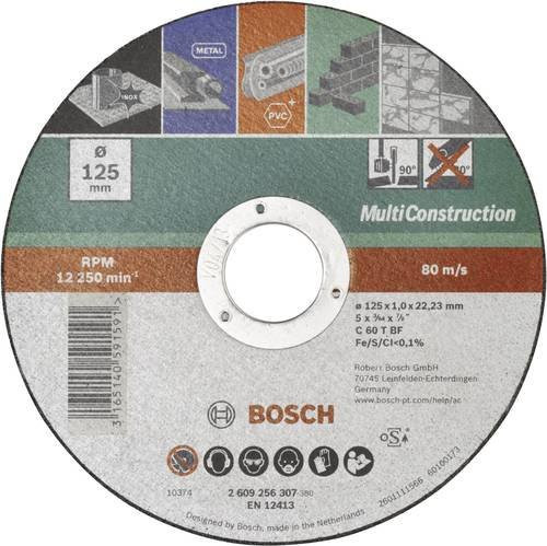 Bosch ACS 60 V Trennscheibe gerade für Metall, Stein und Beton, Durchmesser: 125 mm - Bild 1