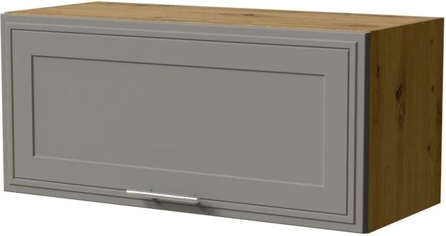 Feldmann-Wohnen Klapphängeschrank Salo W4B/80 in Eiche Artisan und Dust Grey Matt mit Blum Aventos Klappenbeschlag, B/T/H: 80 x 36 x 25 cm - Bild 1