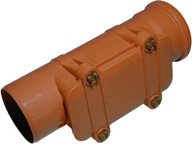 Marley Kanalgrund-Reinigungsrohr DN 110 in Orange, Länge: 160 cm - Bild 1