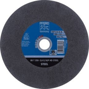 PFERD TOOLS Stationäre Trennscheibe HD STEEL für Stahl, Grau, Durchmesser: 350 mm, Breite: 3,8 mm, Bohrung: 25,4 mm - Bild 1