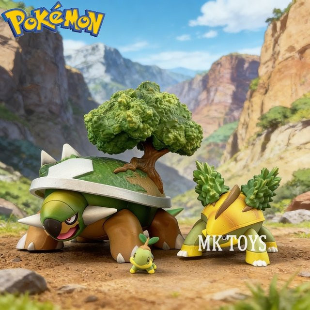 Bandai Pokémon Torterra Evolutionary Group, Actionfiguren, PVC-Statue - Bild 1