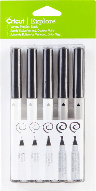 Cricut Explore und Maker Multi-Size Stiftset 5er-Pack in Schwarz - Bild 2