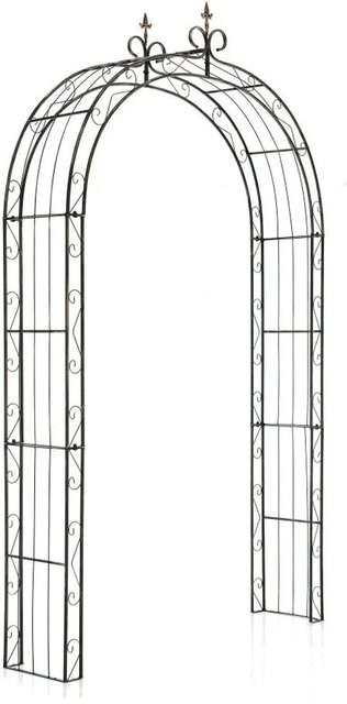 DELUKE Rosenbogen AACHEN Rankhilfe aus Metall in Bronze, B/T/H: 148 x 34,5 x 260 cm - Bild 1