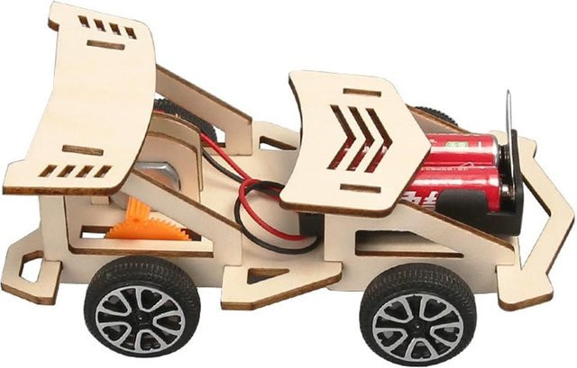 Fashnics DIY Elektrisches Holz Rennauto, Konstruktionsspielzeug, ab 14 Jahren - Bild 1