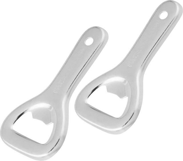 Fackelmann Flaschenöffner aus Edelstahl in Silber mit ergonomischem Griff, 2er-Set - Bild 1