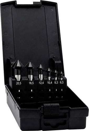 Exact Advanced LINE PRO 50383 Stufenbohrer-Set aus HSSE-Co 5 Cobalt in Schwarz mit den Durchmessern 6.3 mm, 10.4 mm, 16.5 mm, 20.5 mm und 25 mm, geschliffen - Bild 1