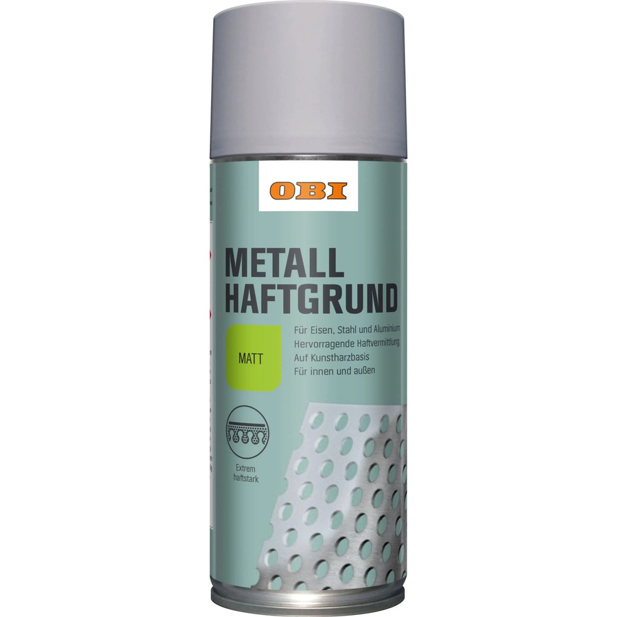 OBI Metall-Haftgrundierung Spray Grau matt mit Kunstharz 400 ml - Bild 2