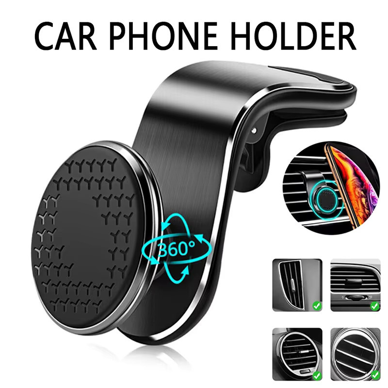 Magnetischer Autotelefonhalter von QUERPXAF in Schwarz mit 360 Grad Rotation für Lüftungsschlitze - Bild 7
