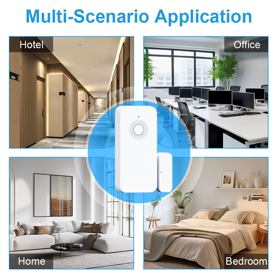 PGST Magnetsensor für Tür und Fenster in Weiß, kompatibel mit Alexa, Google, Tuya und Zigbee für Smart Home Alarmanlagen und Sicherheitssysteme - Bild 3