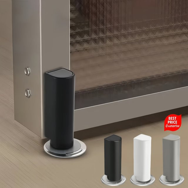 Magnetischer Türstopper zur nagelfreien Montage in Grau, Weiß oder Schwarz - Bild 1