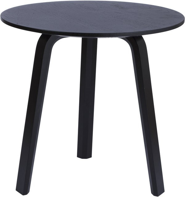 HAY Bella Couchtisch aus Eichenholz in Schwarz, Durchmesser: 45 cm, Höhe: 39 cm - Bild 1