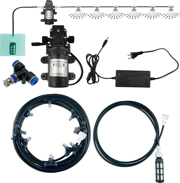 ENTENCO Elektrische Sprühpumpe für Sprinkler- und Nebelsysteme mit Hochdruck-Zerstäuber Kit - Bild 1