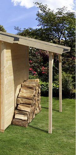 WEKA Schleppdach aus Holz für Gartenhäuser in Natur und Beige, Breite: 120 cm, Tiefe: 230 cm - Bild 2
