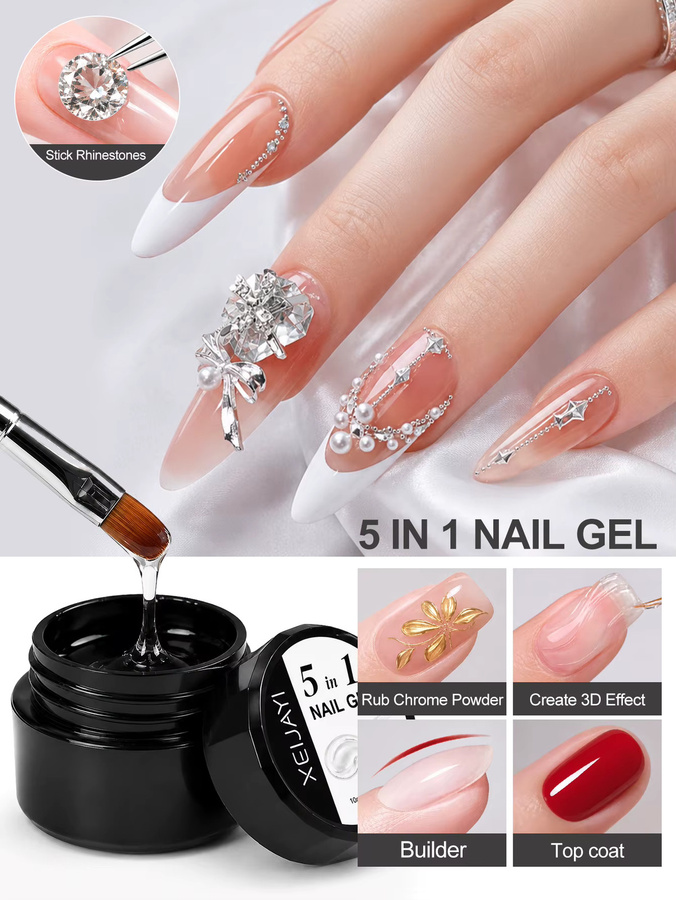 XEIJAYI 5-in-1 Nagelgel, glänzend - Bild 3