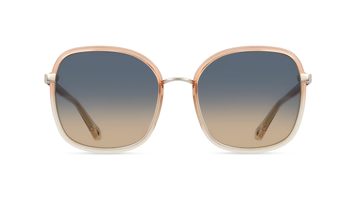 Chloé CH0031S Sonnenbrille Vollrand, Eckig, Kunststoff, Damen, orange - Bild 1