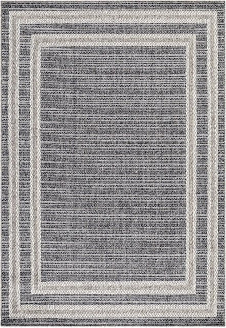 Ayyildiz In- und Outdoor-Teppich Aruba 4901 Grau im Boho-Stil, B/T: 80 x 250 cm - Bild 1
