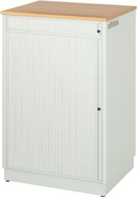 Stationäre Computer-Station adlatus Typ 2000 in Grau, B/T/H: 72,0 x 66,0 x 110,0 cm - Bild 1