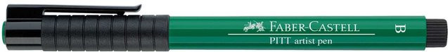 Faber Castell PITT artist pen brush Tintenzeichner in Phthalogrün dunkel - Bild 1