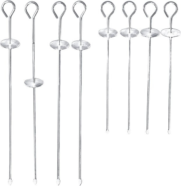 Maximex Edelstahl-Spieße mit Abstreifer in Silber, 8er Set - Bild 1
