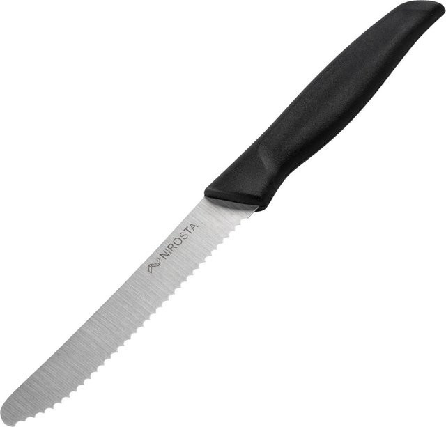 Nirosta Frühstücksmesser aus Edelstahl in Schwarz, Länge: 20 cm - Bild 1
