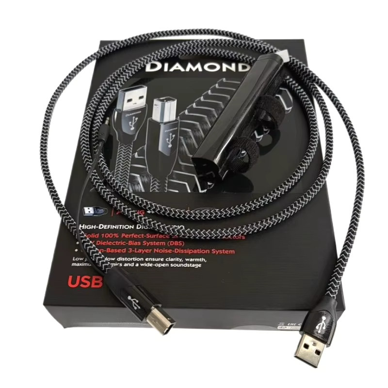 Diamond USB-Kabel Typ A auf Typ B in Silber für HiFi DAC und Verstärker - Bild 3