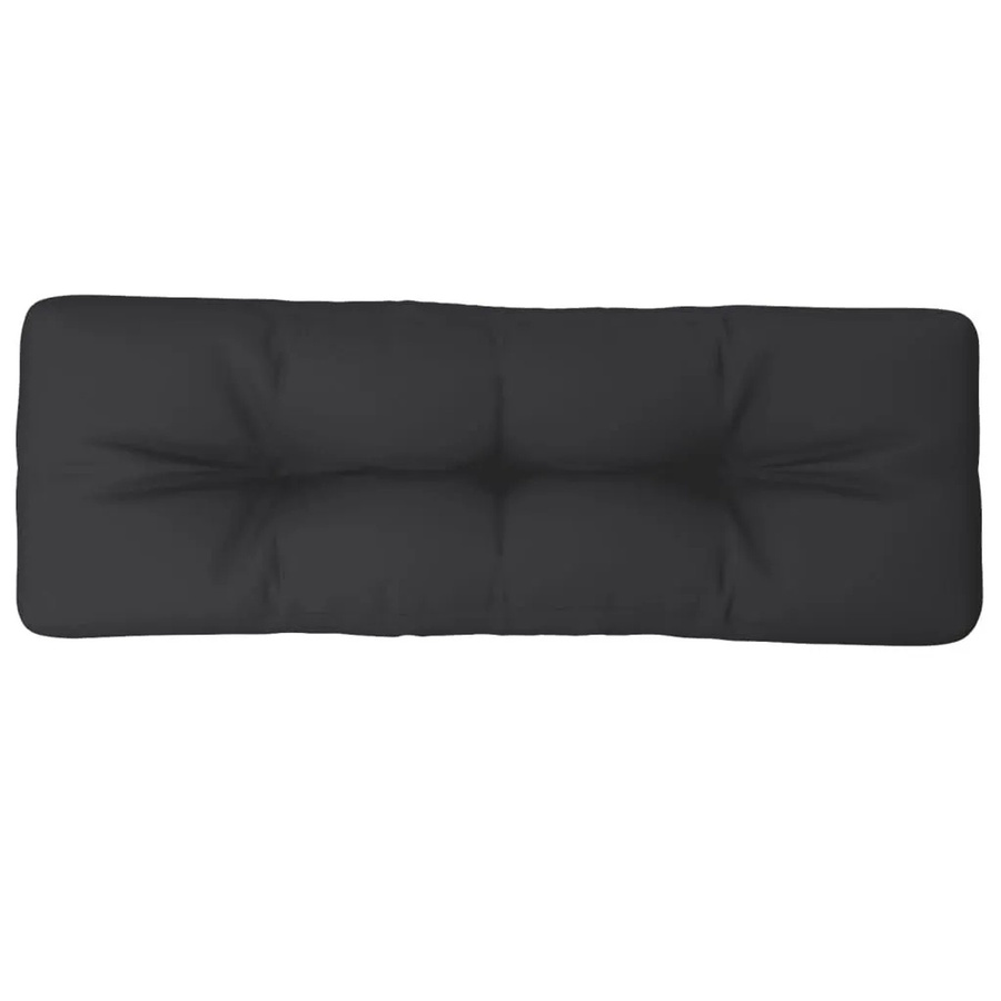 vidaXL Palettenkissen Schwarz aus Polyester, B/T/H: 120 x 40 x 12 cm - Bild 2
