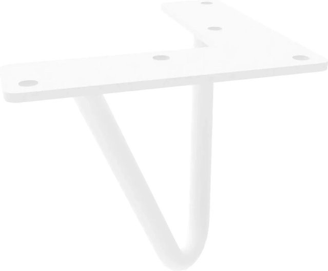 HEVVA Möbelfuß NEAPEL aus Metall in Weiß, Höhe: 10 cm - Bild 1