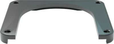 Ampere mobile Montageplatte für Einzel- und Doppelplanken Rack-Mammut in Schwarz aus Stahl, B: 280/200 mm, T: 260 mm, H: 25 mm - Bild 1