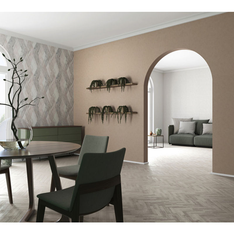 Marburg Vliestapete Shades mit geometrischem Rautenmuster in Rosa und Greige/Beige - Bild 5