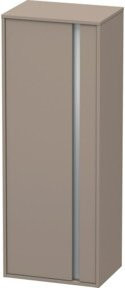 Duravit Hochschrank Ketho in Basalt Matt mit Tür links, B/T/H: 50 x 36 x 132 cm - Bild 1