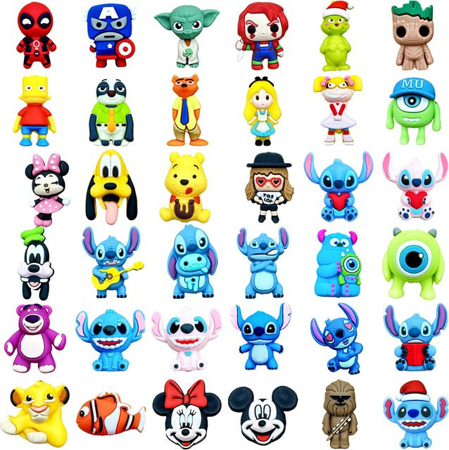 Disney Silikonperlen, 3D Figuren, 10 Stück - Bild 1