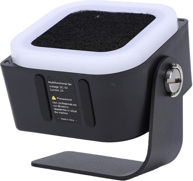Koogeelife 3-in-1 Desktop-Rauchabzug in Schwarz mit 3 Geschwindigkeitsstufen und Typ-C Wiederaufladung zum Löten und Reparieren - Bild 1