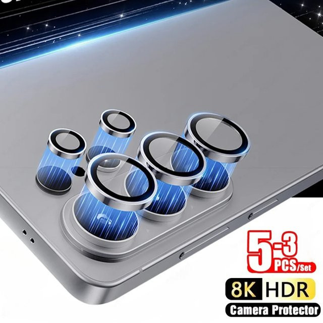 Samsung S26 Ultra Metall-Objektivring mit Kamera-Glasabdeckung in Silber - Bild 1
