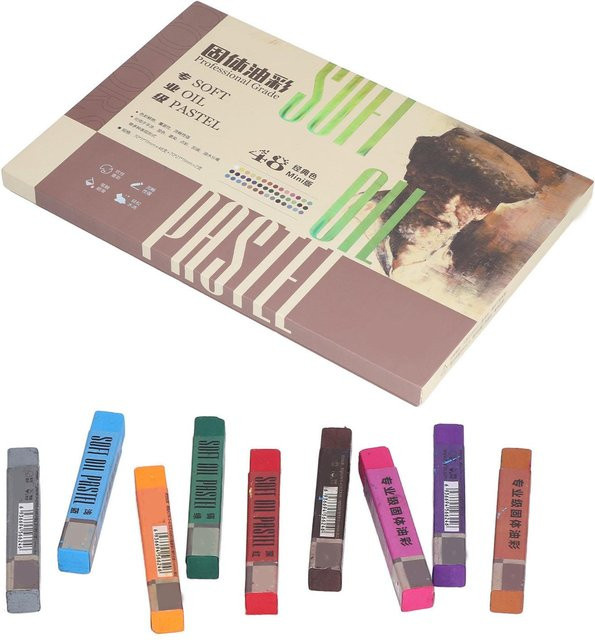 AROMA Ölpastell-Set mit 50 Stück in Beige und Multicolour für DIY-Projekte - Bild 1