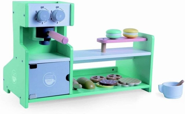Moni Kaffee-Shop Spielzeug aus Holz grün - Bild 1