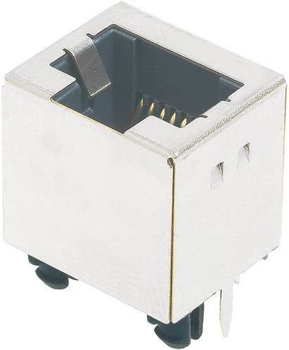 HARTING Buchse 09 45 551 1103 mit 8 Polen in Silber für Sensoren und Ethernet/LAN - Bild 1