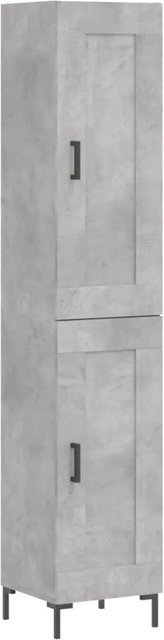 vidaXL Highboard Betongrau B/T/H: 34,5 x 34 x 180 cm - Bild 1