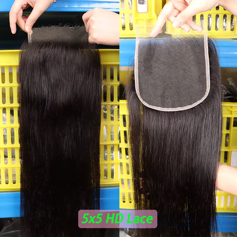 GDYLuxury HD Lace Frontal, 100% rohes menschliches Haar - Bild 4